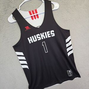 Washington Huskies Basketball Jersey Mens M Black White Reversible #1 Garza NCAA